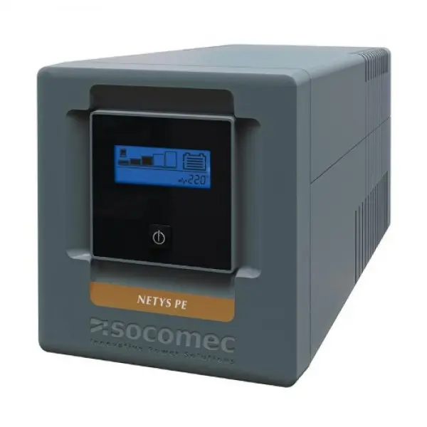 UPS Socomec NeTYS PE 1000VA/600W 230V 50/60Hz AVR,  Step wave, LCD displej, RJ45, 1xUSB