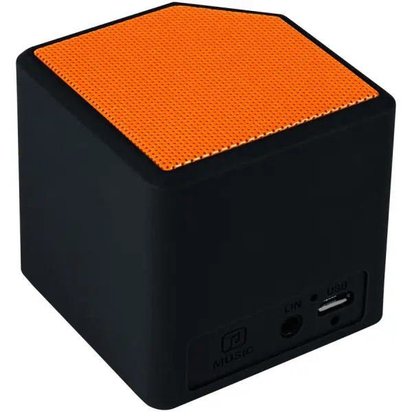 CANYON Portable Bluetooth V2.1+EDR stereo speaker with 3.5mm Aux, micro-USB port, bulit in 300mA battery, Black and Orange ( CNS-CBTSP2BO )