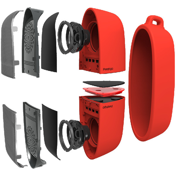 Prestigio Supreme, 2-in-1 bluetooth speakers with magnets, TWS, 1000mAH battery, with Type-C port,  Type-C to USB Cable 1.5M, Dimension 69* (2)