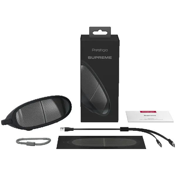 Prestigio Supreme, 2-in-1 bluetooth speakers with magnets, TWS, 1000mAH battery, with Type-C port,  Type-C to USB Cable 1.5M, Dimension 69* (3)