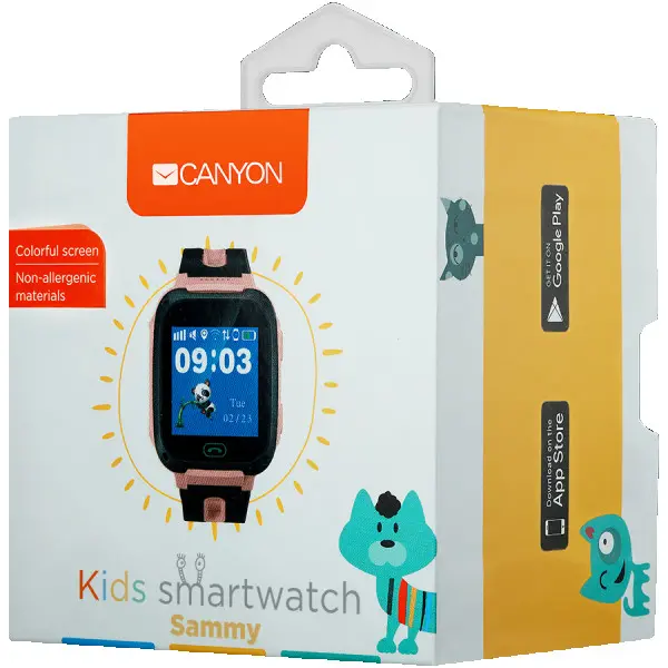 Kids smartwatch, 1.44 inch colorful screen, front camera,   SOS button, single SIM, 32+32MB, GSM(85090018001900MHz), 400mAh, compatibility 