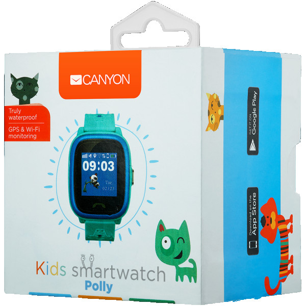 Kids smartwatch, 1.22 inch colorful screen,  SOS button, single SIM,32+32MB, GSM(85090018001900MHz), IP68 waterproof, Wifi, GPS, 420mAh, co (2)