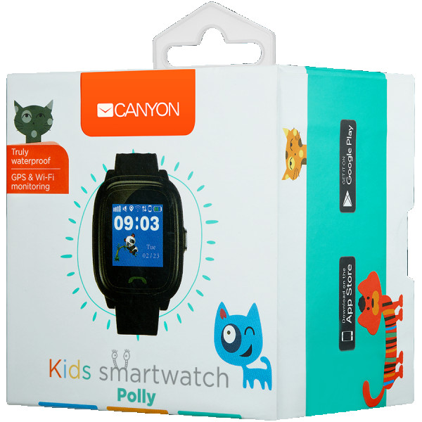 Kids smartwatch, 1.22 inch colorful screen,  SOS button, single SIM,32+32MB, GSM(85090018001900MHz), IP68 waterproof, Wifi, GPS, 420mAh, co (3)