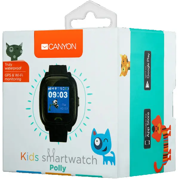 Kids smartwatch, 1.22 inch colorful screen,  SOS button, single SIM,32+32MB, GSM(85090018001900MHz), IP68 waterproof, Wifi, GPS, 420mAh, co (3)