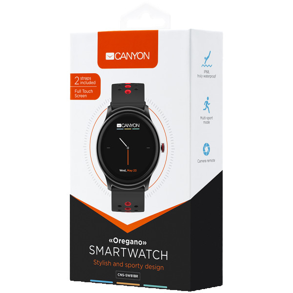 Smart watch, 1.3inches IPS full touch screen, Alloy+plastic body,IP68 waterproof, multi-sport mode with swimming mode, compatibility with i (2)