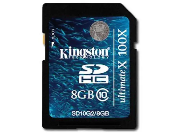 KINGSTON Memory ( flash cards ) 8GB SD Card High Capacity Class 10, Plastic ( SD10G28GB ) 
