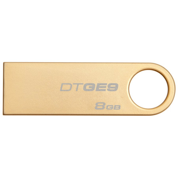 Kingston  8GB USB 2.0 DataTraveler GE9 (Gold Metal casing), EAN: 740617211092 ( DTGE98GB ) 
