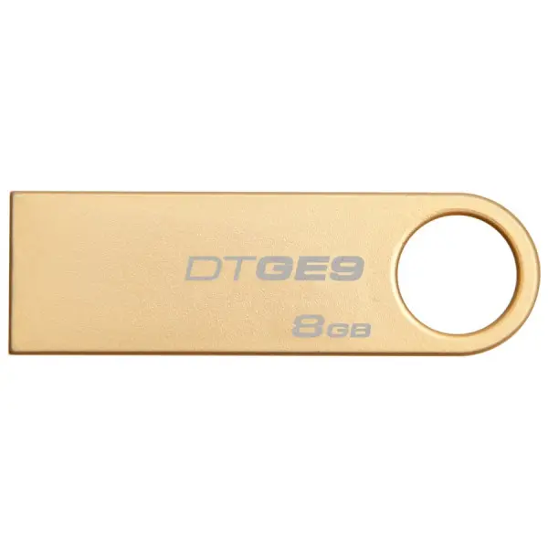Kingston  8GB USB 2.0 DataTraveler GE9 (Gold Metal casing), EAN: 740617211092 ( DTGE98GB ) 