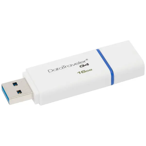 Kingston 16GB USB 3.0 DataTraveler I G4 (White + Blue) EAN: 740617220452 ( DTIG416GB ) 