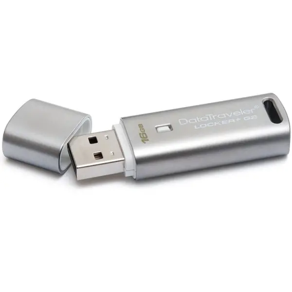 KINGSTON 16GB USB 2.0 DataTraveler Locker Plus G2 Silver ( DTLPG216GB ) 