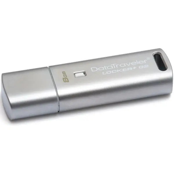 KINGSTON 8GB USB 2.0 DataTraveler Locker Plus G2 Silver ( DTLPG28GB ) 