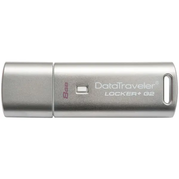 KINGSTON 8GB USB 2.0 DataTraveler Locker Plus G2 Silver ( DTLPG28GB ) 