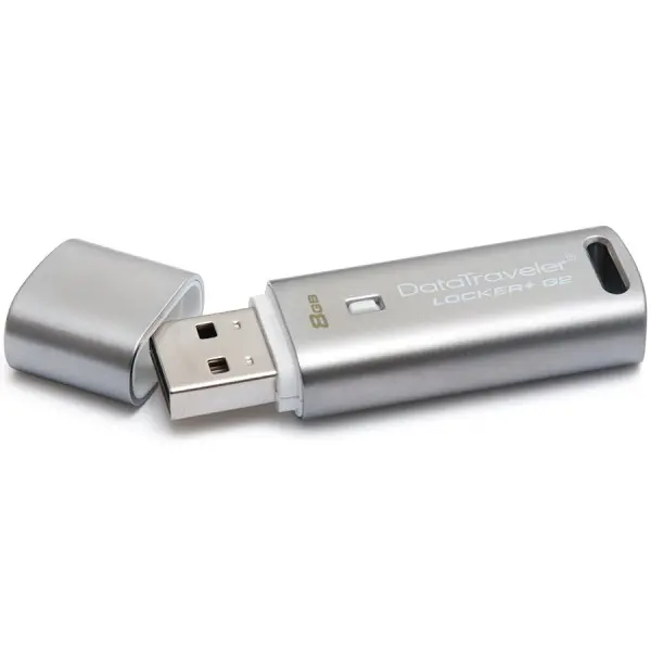 KINGSTON 8GB USB 2.0 DataTraveler Locker Plus G2 Silver ( DTLPG28GB ) 