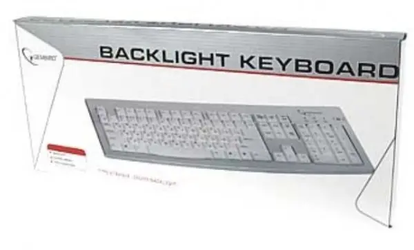 KB-9848L * Gembird tastatura sa pozadinskim osvetljenjem US layout, PS/2 (799)