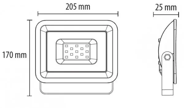 LED reflektor 50W 6500K LRF013EW-50/BK
