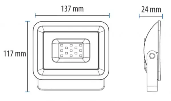 LED reflektor 20W 6500K LRF013EW-20/WH