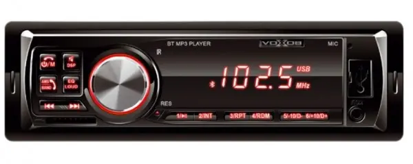Auto radio SAL VBT1000/RD FM, USB, SD, 3,5mm, Bluetooth, 4x45W + daljinski