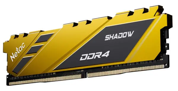 RAM DDR4 8GB 2666MHz Netac Shadow C19 Yellow NTSDD4P26SP-08Y