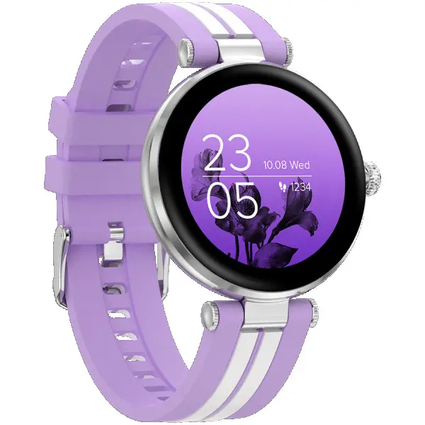CANYON Smart watch Rtl8762dt, 1.19 Amoled 390x390px, oncell TP, 192KB RAM, 3.7V 190mAh battery, silver alumimun alloy case middle frame +pl