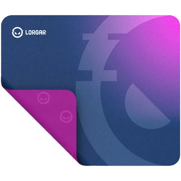 Lorgar Main 135, Gaming mouse pad, High-speed surface, Purple anti-slip rubber base, size: 500mm x 420mm x 3mm, weight 0.41kg ( LRG-GMP135 