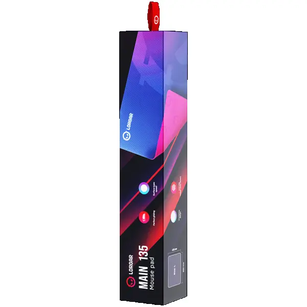Lorgar Main 135, Gaming mouse pad, High-speed surface, Purple anti-slip rubber base, size: 500mm x 420mm x 3mm, weight 0.41kg ( LRG-GMP135 
