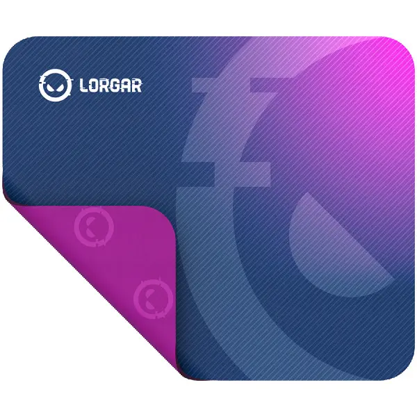 Lorgar Main 133, Gaming mouse pad, High-speed surface, Purple anti-slip rubber base, size: 360mm x 300mm x 3mm, weight 0.2kg ( LRG-GMP133 )
