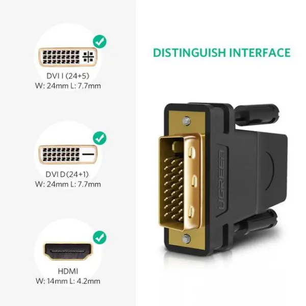 Adapter DVI (24+1) M na HDMI F (alt. a-hdmi-dvi-2)