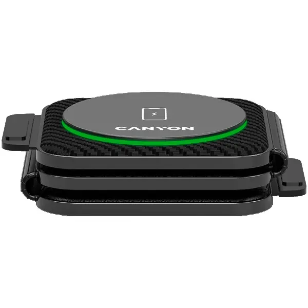 CANYON WS-305, Foldable 3in1 Wireless charger with case, touch button for Running water light, Input 9V2A,  12V1.5AOutput 15W10W7.5W5W, Typ