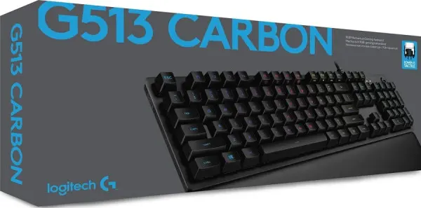 Logitech G512 Gaming Keyboard - Black, GX Blue (Clicky) Mechanical