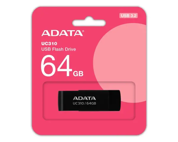 A-DATA 64GB 3.2 UC310-64G-RBK crni