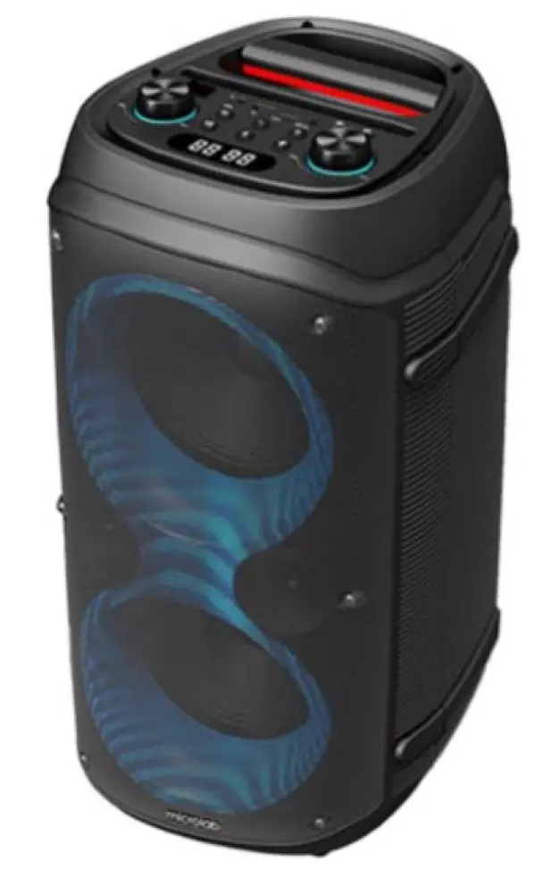 Microlab PT600 karaoke zvucnik 64W, Bluetooth, LED, 7,4V/2000mAh, TWS, Aux, USB, microSD, FM, Mic*2
