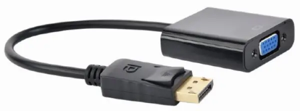 A-DPM-VGAF-03 Gembird DisplayPort to VGA adapter cable, BLACK