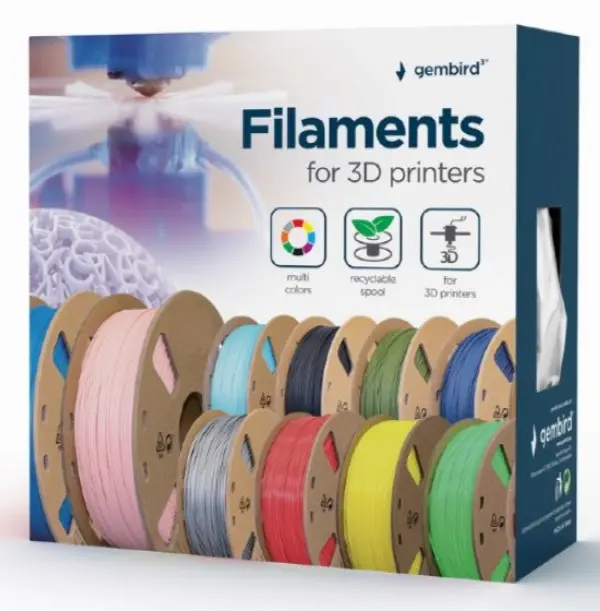 3DP-PLA-01-MTMG Mat PLA Filament za 3D stampac 1.75mm, kotur 1KG, military green