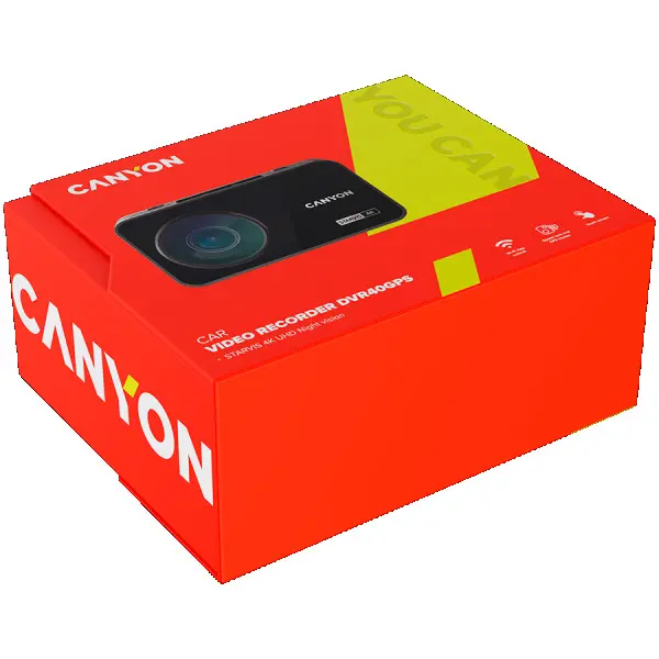 Canyon RoadRunner CDVR-40GPS, 3.0 IPS(640x360), touchscreen, UHD 4K 3840x2160@30fps, WQHD 2.5K 2560x1440@60fps, NTK96670, 8 MP CMOS Sony St
