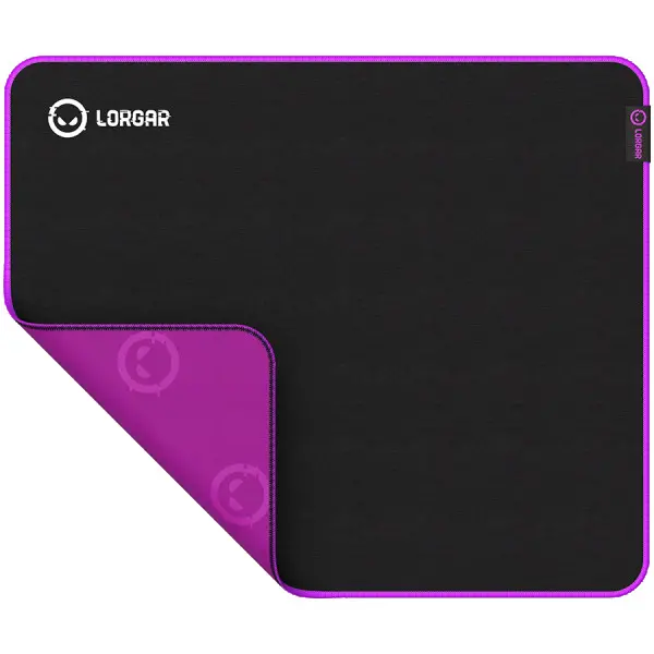 Lorgar Main 315, Gaming mouse pad, High-speed surface, Purple anti-slip rubber base, size: 500mm x 420mm x 3mm, weight 0.39kg ( LRG-GMP315 