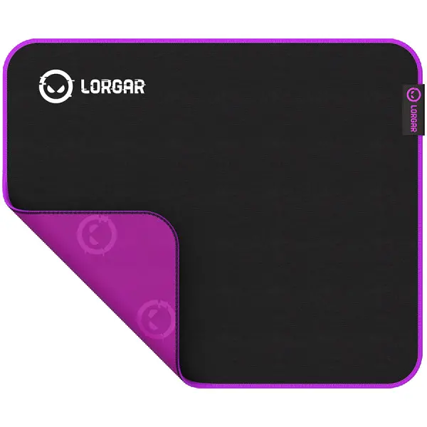 Lorgar Main 313, Gaming mouse pad, High-speed surface, Purple anti-slip rubber base, size: 360mm x 300mm x 3mm, weight 0.195kg ( LRG-GMP313