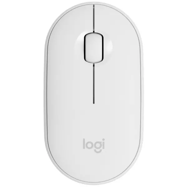 Logitech Pebble Mouse 2 M350s, Tonal White