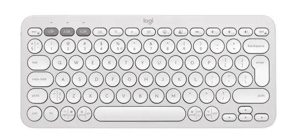 Logitech K380s Pebble Keys 2 Tonal White