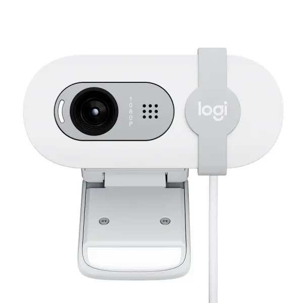 Logitech Brio 100 Full HD Webcam - Off-White - USB