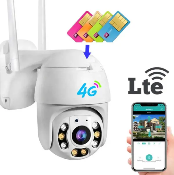 CAM-IP4MP-EP9-EU 4G GMB kamera 4 mpix microSD iCSee xmeye pro app Two-way voice PTZ ip66