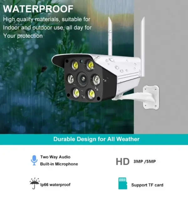 CAM-IP3MP-B6 GMB kamera 3 mpx microSD iCSee xmeye pro app Two-way voice Bullit ip66