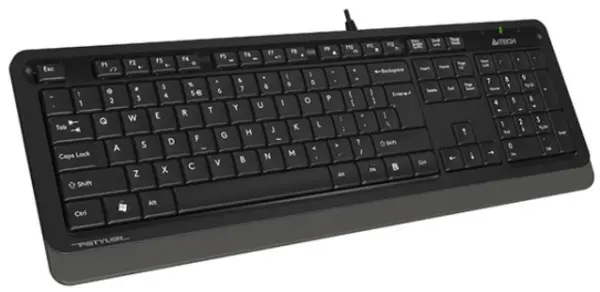 A4-FK10 GREY A4Tech Fstyler sleek Multimedia comfort tastatura, FN funkcije, vodootp. US-LAYOUT, USB