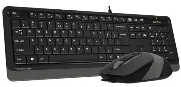 A4-F1010 A4Tech Fstyler tastatura US-LAYOUT + mis USB, Grey
