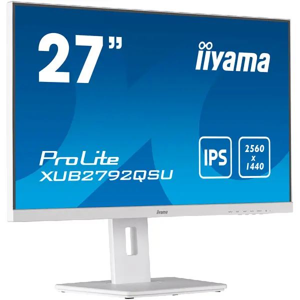 IIYAMA Monitor LED XUB2792QSU-W5 27'' IPS 2560 x 1440 @75Hz 350 cdm˛ 1000:1 5ms DVI HDMI DP USB 3.0 x 2 HDCP height, pivot (rotation), swive