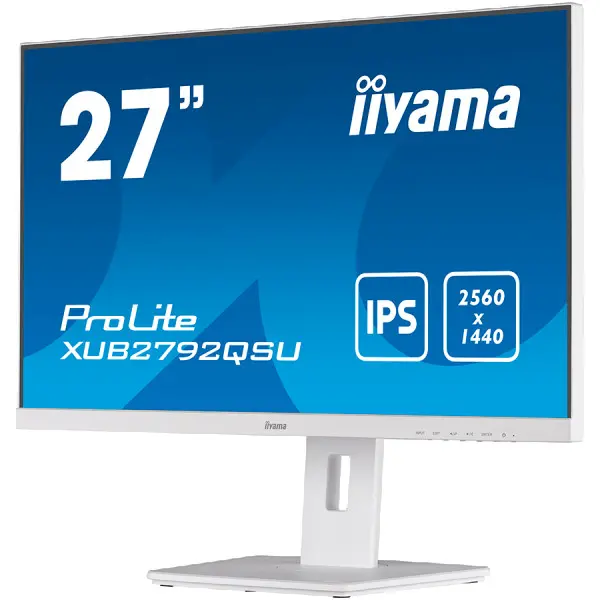 IIYAMA Monitor LED XUB2792QSU-W5 27'' IPS 2560 x 1440 @75Hz 350 cdm˛ 1000:1 5ms DVI HDMI DP USB 3.0 x 2 HDCP height, pivot (rotation), swive