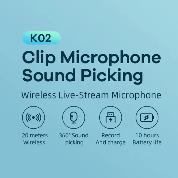 Mikrofon REMAX Wireless KO2 iph crni