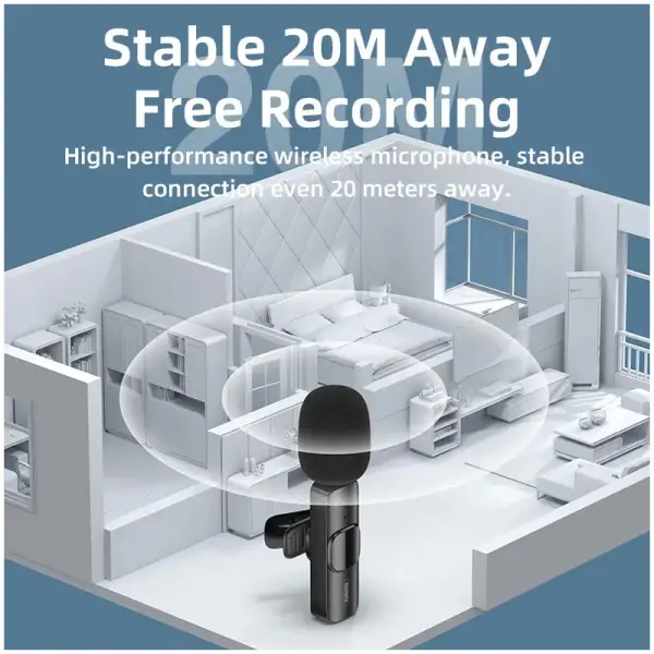 Mikrofon REMAX Wireless KO2 iph crni