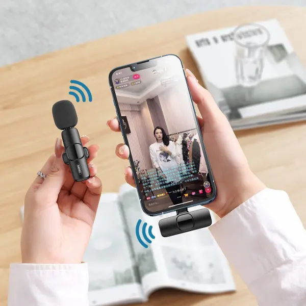 Mikrofon REMAX Wireless KO2 iph crni