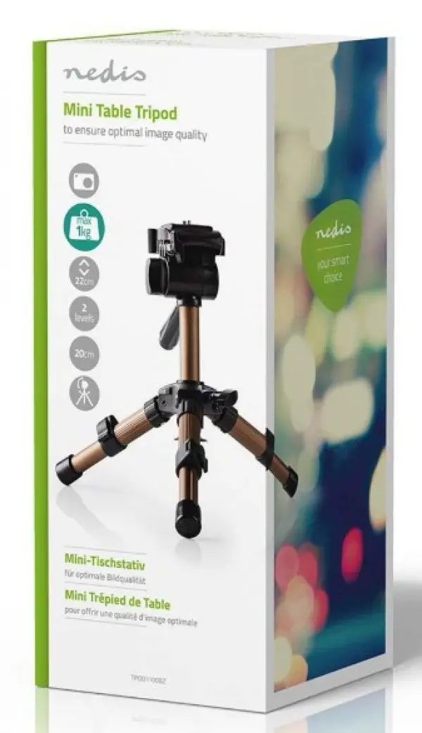 TPOD1100BZ Foto video Stativ, Tilt, Tripod + Torba, aluminium MAX 22cm