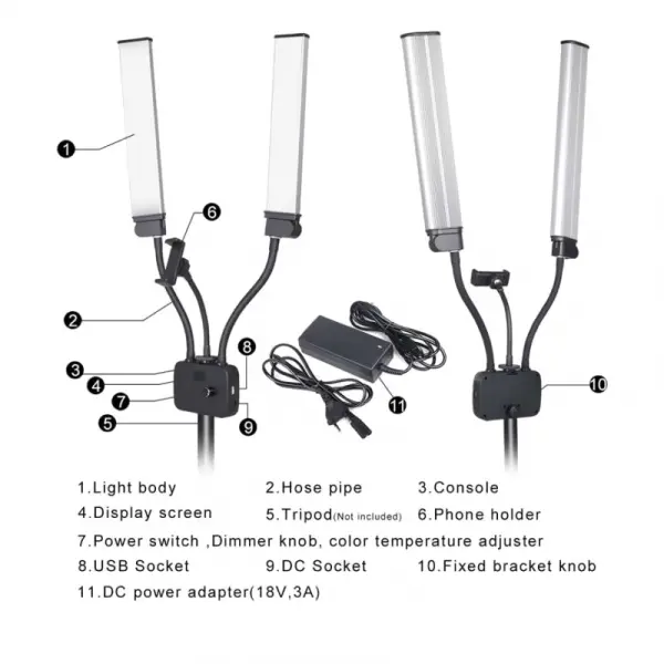 LED lampa sa holderom za mobilni telefon RK39
